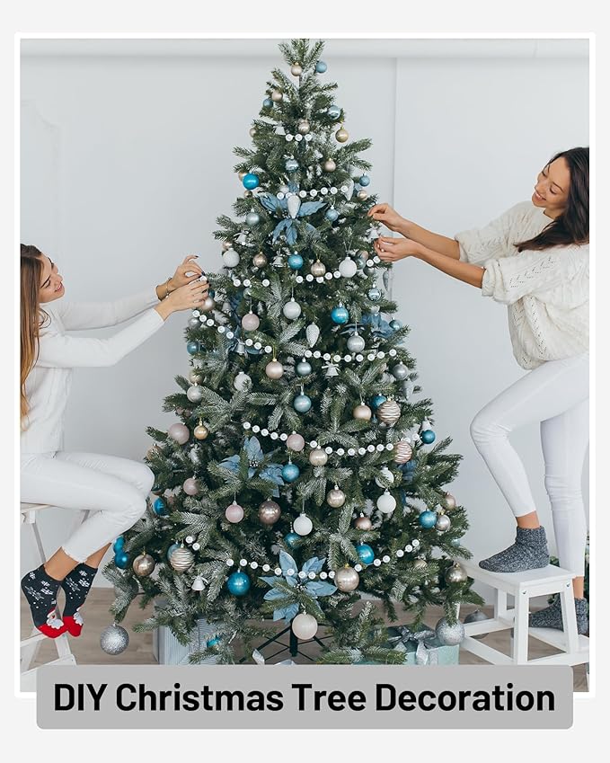 99FT Crystal Garland Strands, Acrylic Clear Crystal Beads String Roll, Diamond-Shaped Crystal Garland for Christmas Tree Wedding Party Decorations Beaded Curtain DIY Crafting Projects
