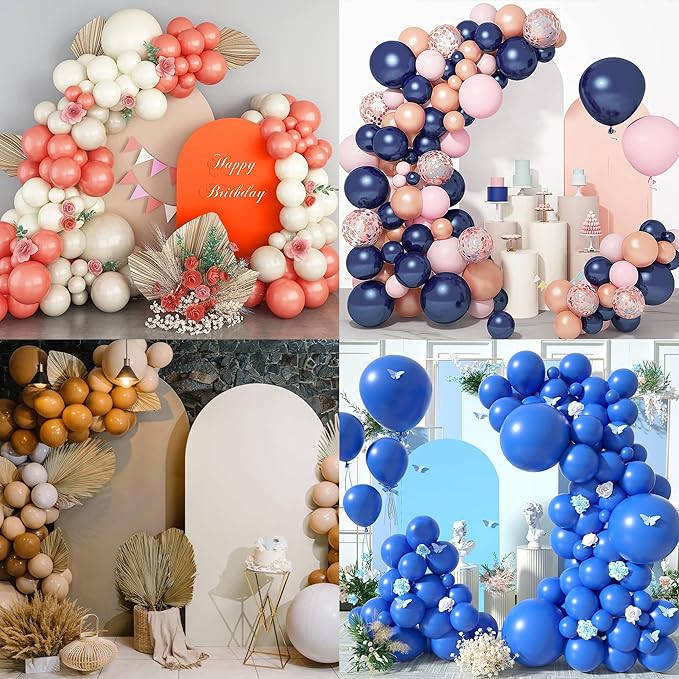 Wedding Arch Covers Arch Backdrop Cover Arch Stand Covers 7.2FT 6.6FT 6FT Set of 3 Arch Cover Spandex Fabric Stretchy Backdrop for Wedding Birthday Party Decoration Baby Shower (White, Cover Only)