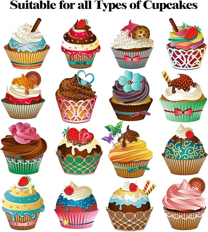 20 PCS 6.5 x 6.5 x 4 inch Paper, Cupcake Boxes with Inserts and Window Hold 4 Cupcakes, Bakery Boxes For Cupcakes Carrier, Cupcake Containers (Cyan-4 Holes)