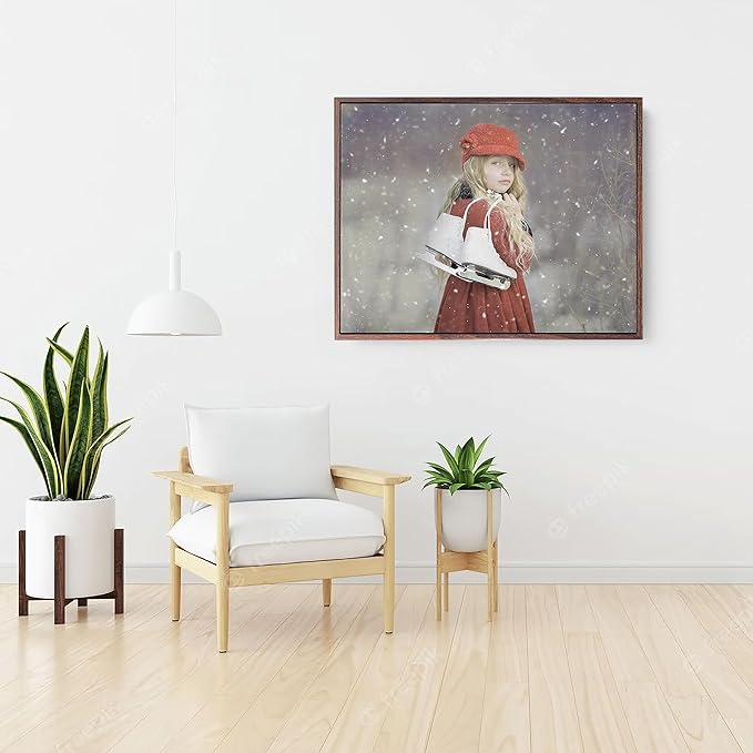 Personalized Custom Canvas Prints: Photo On Canvas (Dark Brown, 8x10) Transform Your Photos into Stunning Framed Wall Art Digitally Printed Photo To Canvas Ideal for Home Decor, Gifts Keepsakes.
