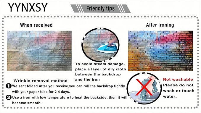 YYNXSY Colorful Brick Wall Photo Backdrop Retro Theme Stone Brick Wall Background Brick Design Microfiber Background Brick Decoration Brick Party Decoration Photo Background 7X5FT YY-24