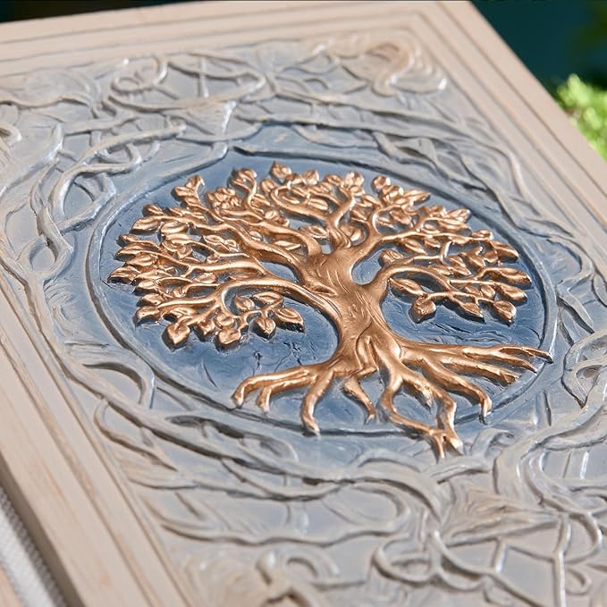 3D Embossed Tree of Life Notebook - Celtic Style Journal with Retro Mythology Design, Hardcover Blank Pages sketchbook (100 sheets/200 pages). Perfect for Writing & Drawing, Desktop Decoration, school supplies, office supplies, Collectible Item. Ideal ...