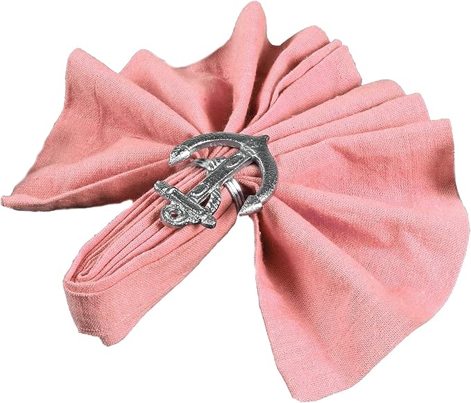 Elegant Napkin Rings Set of 12 - Crafted Lightweight with Antique Finish, Ideal Décor for Weddings, Family Gatherings, Formal Dinners, Banquets & Everyday Dining (Silver) - ALPHA Living HOME