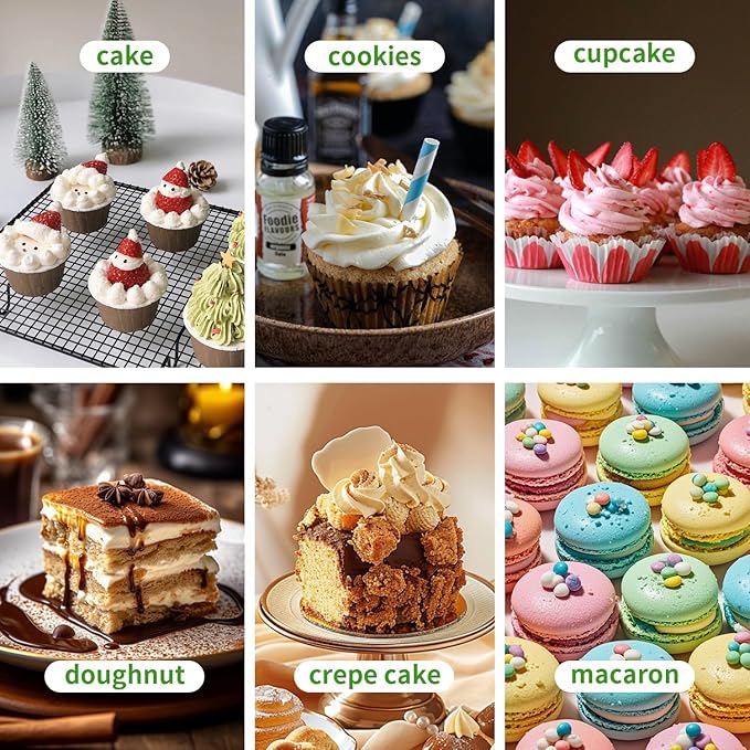 JCD 9 Packs Cake Cupcakes Combo Box 1+5 Cupcake Containers with Gift Ribbon Bento Clear Boxes (5 Cupcakes with a mini Cake) (1+5/9Pcs)