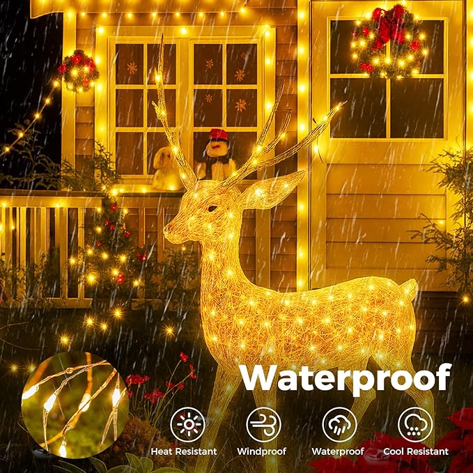btfarm Fairy Lights Plug in with Remote, 99FT 300 LED Outdoor Twinkle Lights Waterproof with Timer, 8 Modes Indoor String Lights for Bedroom Patio Garden Wedding Christmas Decoration, Warm White