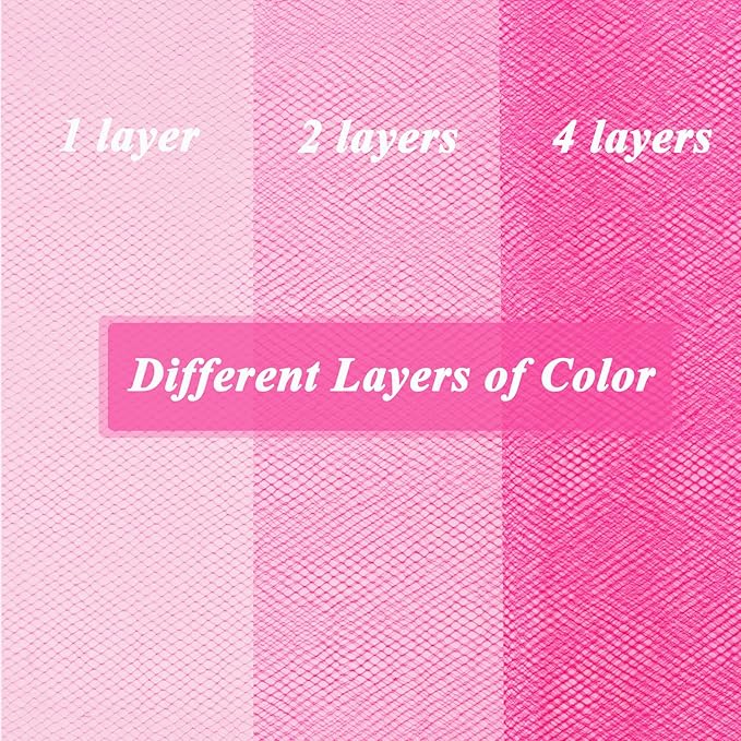 Magenta Tulle Fabric Roll 6”by 100 Yards (300 ft) Soft Tulle Spool for DIY Crafting Favor Supplies, Tutus, Wedding, Party Decorations, Gift Wrapping