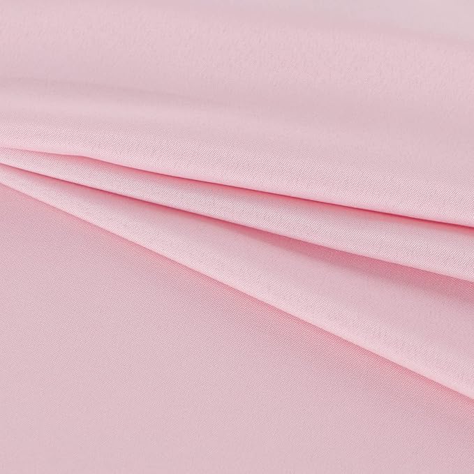 Fitable Rectangle Tablecloth Stain and Wrinkle Resistant Washable Polyester Table Cloth for Buffet Parties and Camping (60x102 inch, Pink)