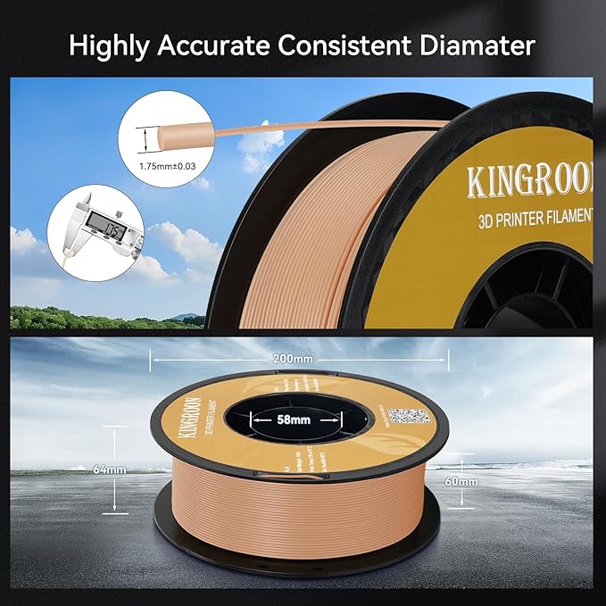 Kingroon 16KG PLA Filament Bundle 1.75mm 3D Printer Filament Multicolor Pla Filament Bulk for Most 3D Printer,1kg Spool,16 Rolls,16 Colors