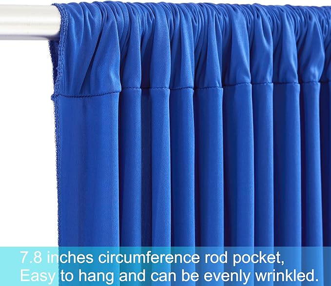 40ft x 12ft Royal Blue Backdrop Curtains Wrinkle Free Backdrop Curtain for Wedding Parties Blue Fabric Backdrops Drapes Back Drop Cloth Bridal Shower Stage Curtains Wedding Decorations for Reception