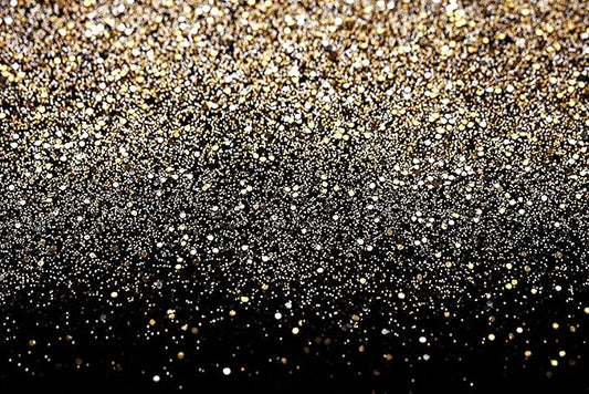 SJOLOON Black and Gold Backdrop Gold Spots Backdrop Vinyl Photography Backdrop Vintage Background for Family Birthday Party Newborn Studio Props 11547(15x10FT)