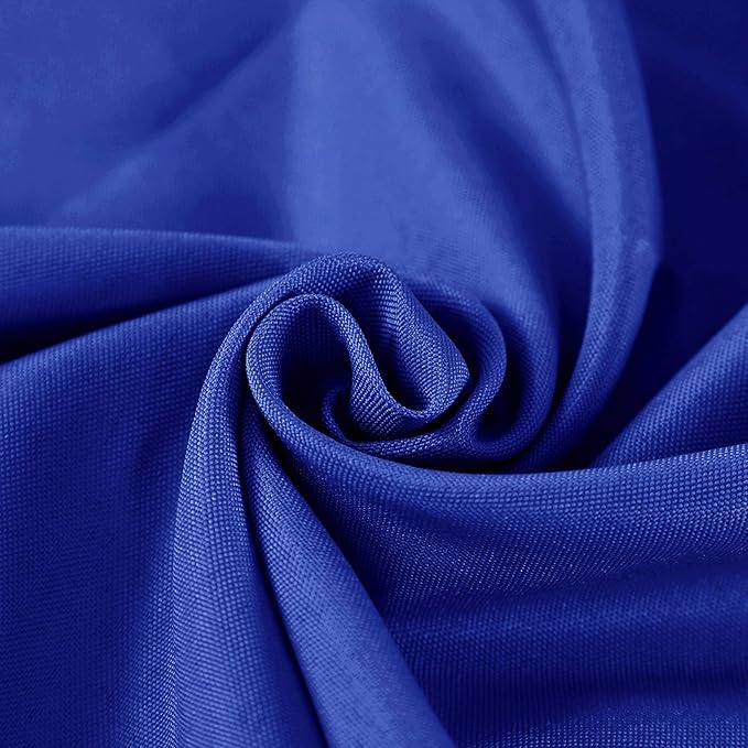 108 inch Round Tablecloth Washable Polyester Table Cloth Decorative Table Cover for Wedding Party Dining Banquet（108 inch,Royal Blue）