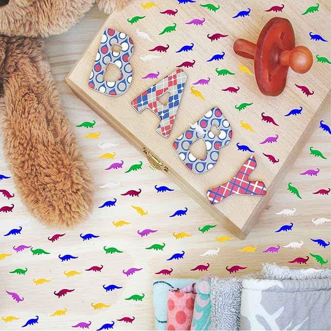 Confetti Dinosaur Confetti Table Metallic Foil Scatter Dino Baby Shower Birthday Theme Party Celebrations Table Decoration Arts Crafts DIY for Little Kids Children Girl Party Favor(Dinosaur)