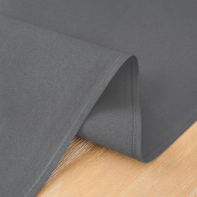 2 Pack Grey Table Runner 12 x 72 Inch Solid Color Farmhouse Runners Coffee Table Dresser for Daily Party Home Decoration