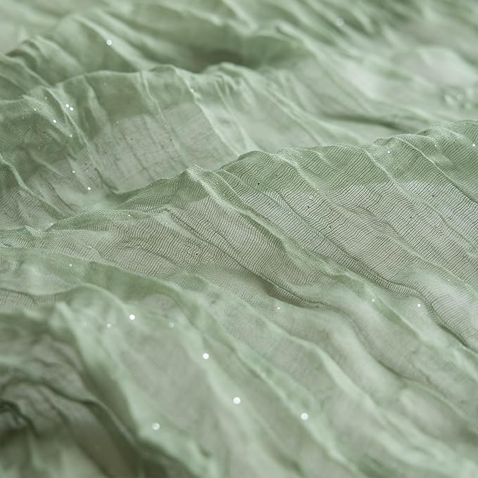 Romantic Artificial Floral Table Runner 10ft Gauze Tulle Lace Table Runner Set for Wedding Baby Shower Bridal Shower Holiday Kitchen Dining Table Decoration for Home Party Special Occasion