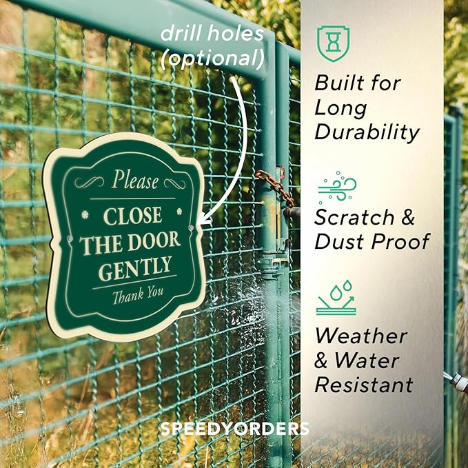 Custom Decorative Outdoor Metal Signs, Personalized Aluminum Driveway Signs, Waterproof Made in USA, Forest Green 24x24 In