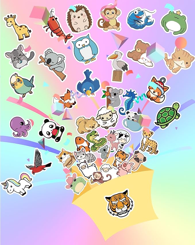 600 Pcs Stickers for Kids, Cute Water Bottle Stickers for Kids Waterproof, Vinyl Laptop Kid Sticker Pack, Kid Classroom Prizes for Elementary Students