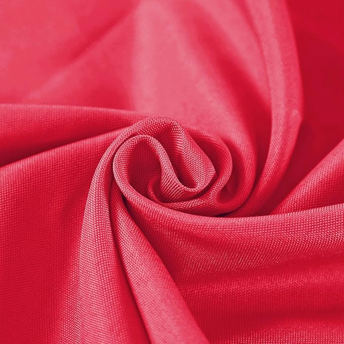 Rectangle Tablecloth 60x102 inch Washable Polyester Fabric Table Cloth for Wedding Party Dining Banquet Decoration（60x102, Red）
