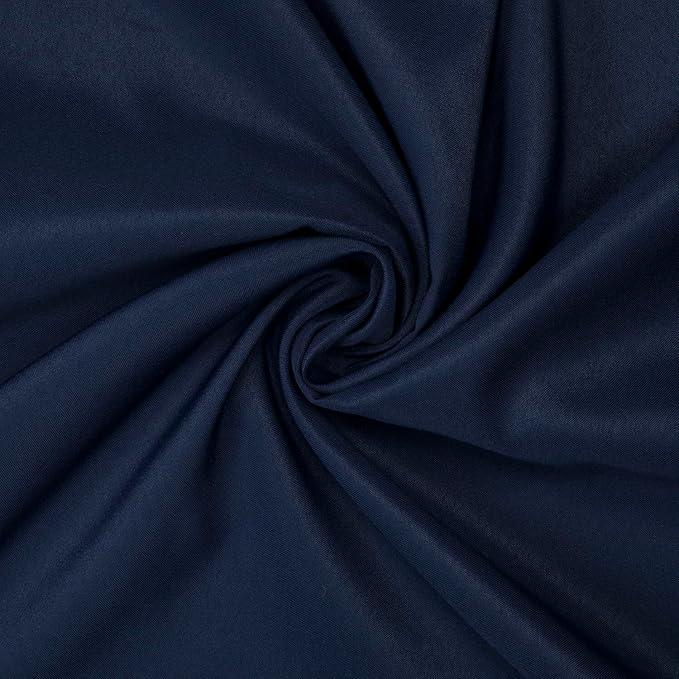 Gee Di Moda Square Tablecloth - 85 x 85 Inch Navy Blue Table Cloth for Large Square or Round Tables - Heavy Duty Washable Fabric - for Buffet Table, Holiday Party, Dinner, Wedding & Baby Shower