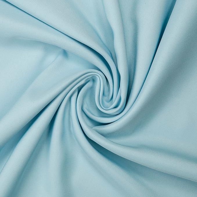 Gee Di Moda Rectangle Tablecloth - 70 x 120 Inch Baby Blue Table Cloth for 6 or 8 Foot Rectangle Table - Heavy Duty Washable Fabric - for Buffet Table, Holiday Party, Dinner, Wedding & Baby Shower