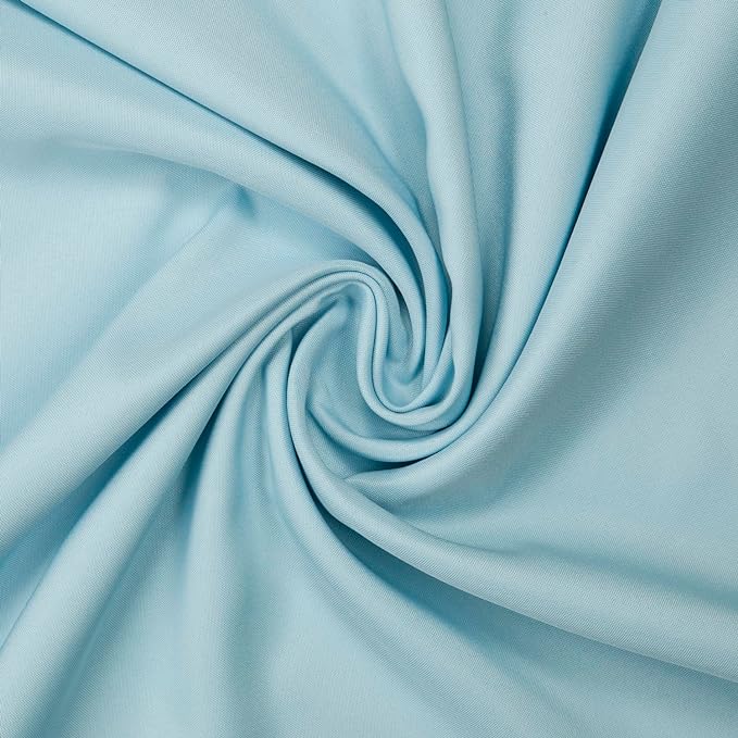 Gee Di Moda Square Tablecloth - 85 x 85 Inch Baby Blue Table Cloth for Large Square or Round Tables - Heavy Duty Washable Fabric - for Buffet Table, Holiday Party, Dinner, Wedding & Baby Shower