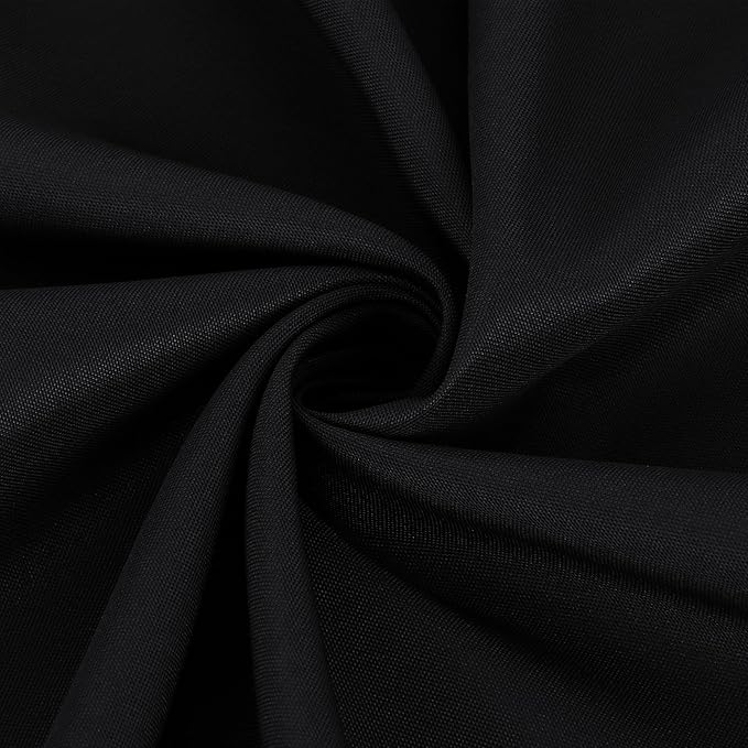 Fitable Black Rectangle Tablecloths for 6 Foot Tables, 6 Pack - 70 x 108 Inches - Stain Resistant and Washable Table Clothes, Polyester Fabric Table Covers for Wedding, Party, Banquet, Buffect