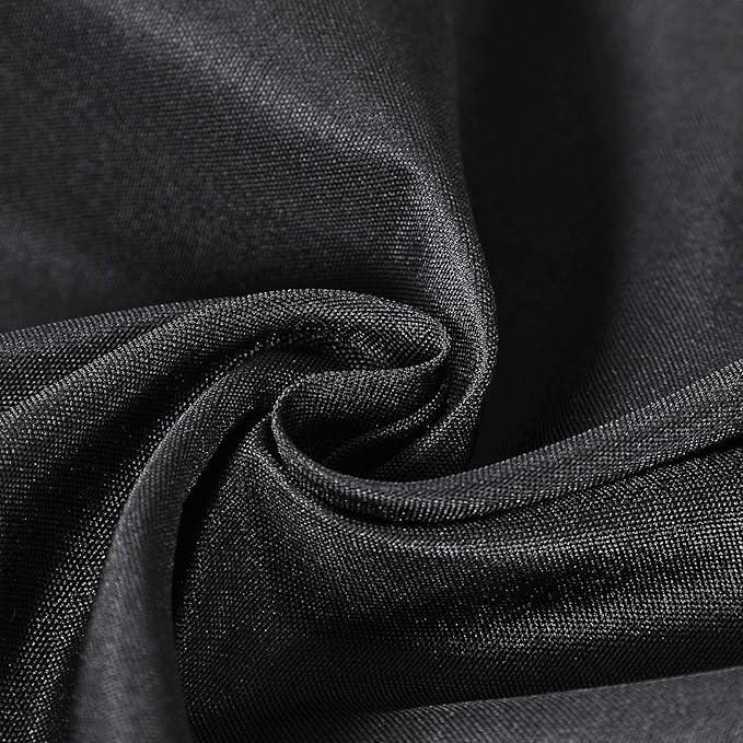 70 inch Round Tablecloth Washable Polyester Table Cloth Decorative Table Cover for Wedding Party Dining Banquet（70 inch,Black）