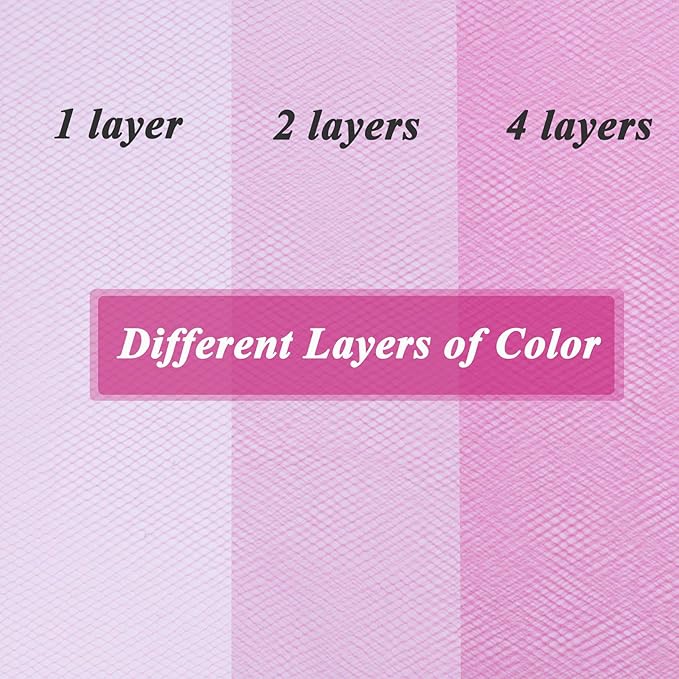 Hot Pink Tulle Fabric Roll 6” by 100 Yards (300 ft) Soft Tulle Spool for DIY Crafting Favor Supplies, Tutus, Wedding, Party Decorations, Gift Wrapping