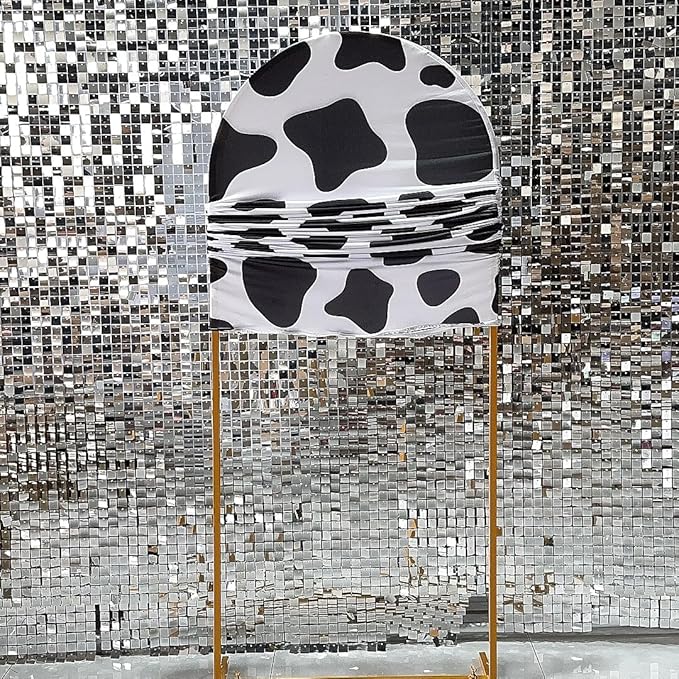 Arch Backdrop Chiara Arch Stand Covers Stretchy Spandex Fabric Cow Pattern Background for Birthday Baby Shower Party Decoration