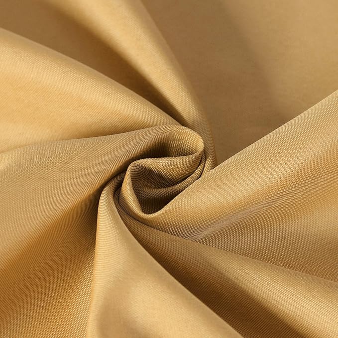 Cupuamon Square Tablecloth 70x70 inch Washable Polyester Fabric Table Cloth for Wedding Party Dining Banquet Decoration（70x70,Gold）