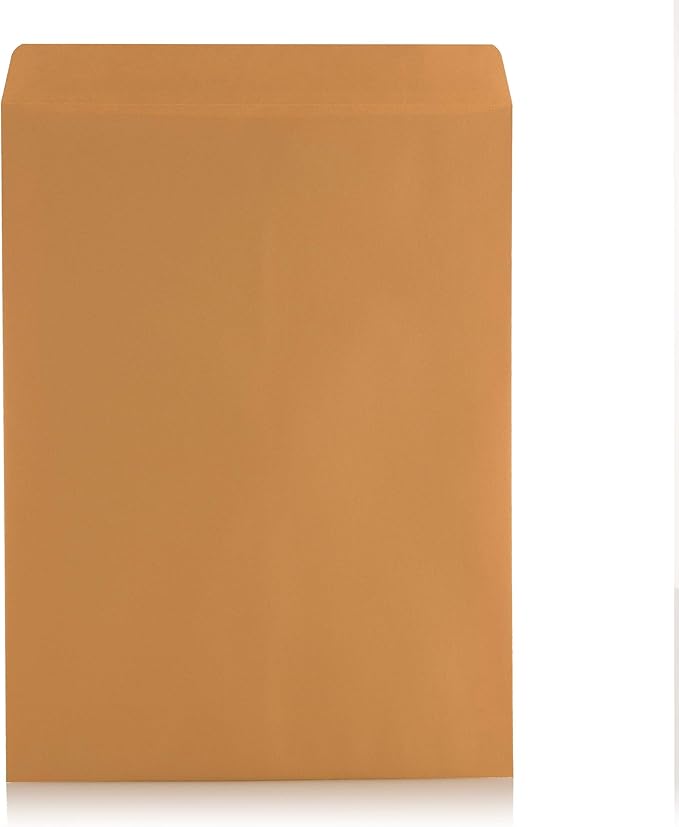 Aimoh 25 6x9 Self Seal Brown Kraft Catalog Envelopes - 28lb, 25 Count, Ultra Strong Quick-Seal, 6 x 9 inch (38369)