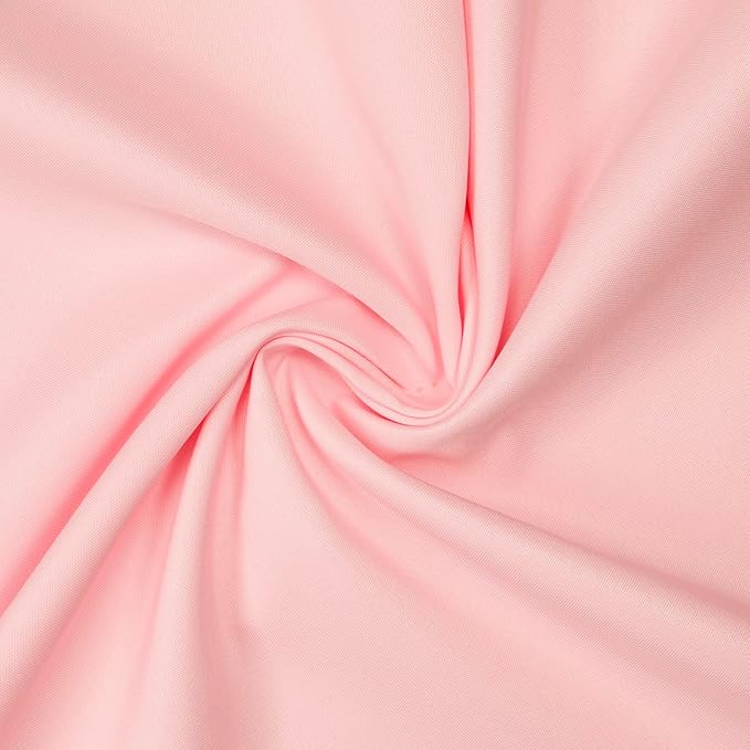 Gee Di Moda Square Tablecloth - 52 x 52 Inch Pink Table Cloth for Small Square or Round Tables - Heavy Duty Washable Fabric - for Buffet Table, Holiday Party, Dinner, Wedding & Baby Shower