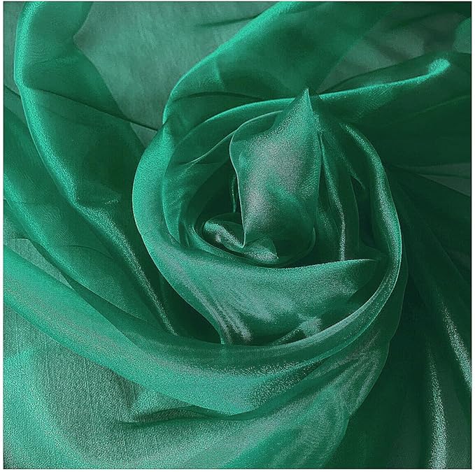MDS Pack of 75 PCS Organza Chair Sashes Wider Dining Chair Bows Ribbon Tie Back for Wedding Party Birthday Bridal Shower Reception Event Banquet Home Chair Cover Decoration - Emerald Green