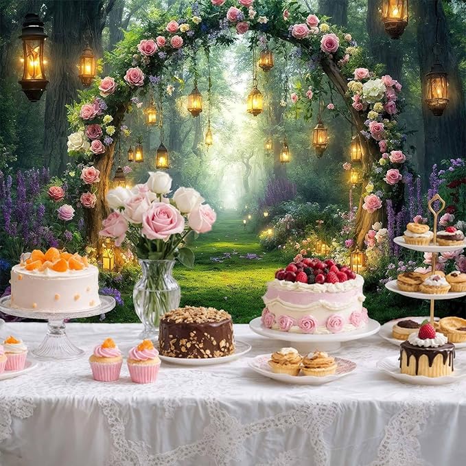 7x5ft Purple Flower Wedding Photography Backdrop Lavender Floral Wedding Bridal Photography Backdrop Anniversary Birthday Baby Shower Girl Party Banner Photo Booth Props Background Wall Decor