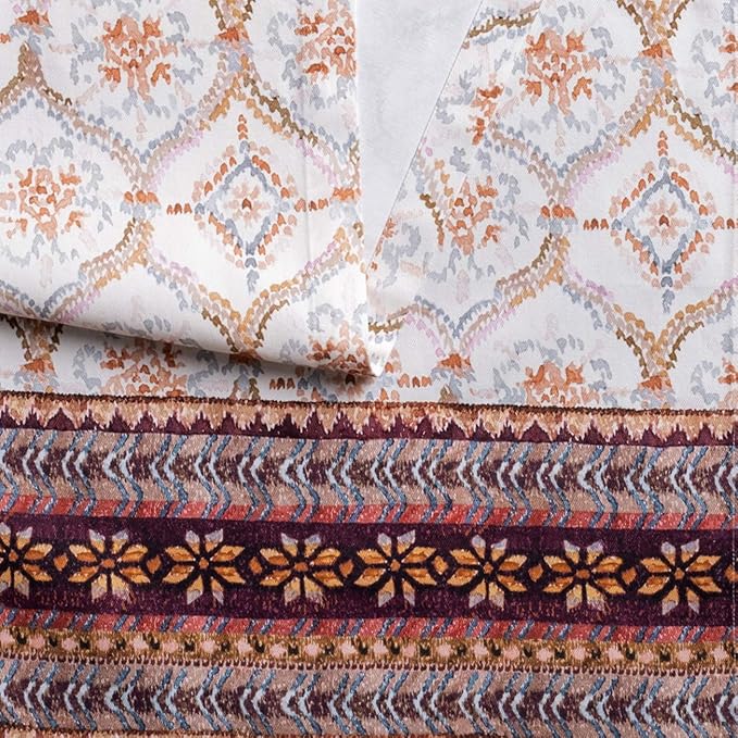 Maison d' Hermine Table Runner 100% Cotton Single Layer Table Runners 48 inches Long for Thanksgiving Christmas Decorations Home Kitchen Dining Party Wedding (Fair Isle, 14.5" x 48")