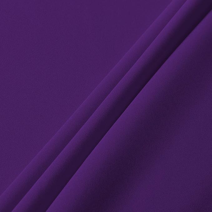 sancua Round Tablecloth - 90 Inch - Water Resistant Spill Proof Washable Polyester Table Cloth Decorative Fabric Table Cover for Dining Tables, Buffet Parties and Camping, Purple