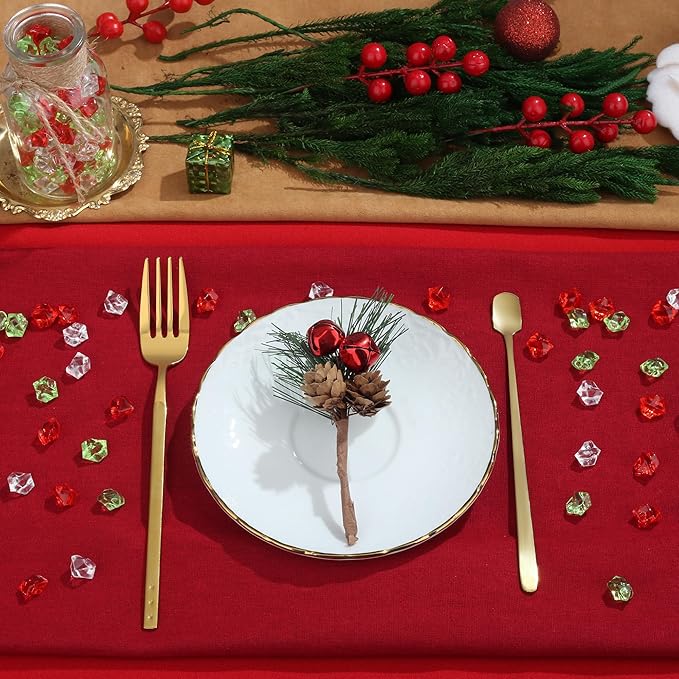 YATOJUZI 500pcs Fake Ice Cubes Christmas Decor Acrylic Crushed Rocks Vase Fillers Plastic Diamonds Gems for DIY Xmas Party Centerpiece Table Scatter Prop Display 0.5"