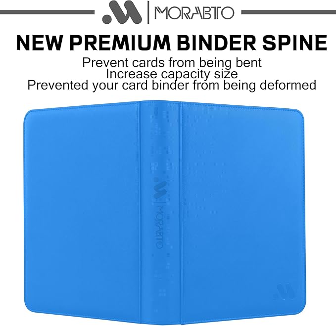 Card Binder 9 Pocket,Trading Card Binder Holds up to 360 Cards with 20 Sleeves,Zipper Card Holder Album Compatible with TCG Card/Game Cards/Sports Card