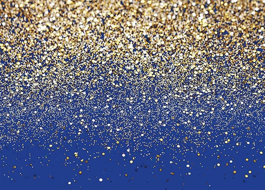 SJOLOON Blue Glitter Backdrop Royal Photo Backdrop for Birthday Party Decoration Graduation Studio Props 12558 (8x6FT)