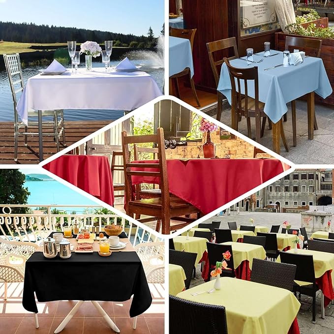 Efavormart 54x54 Moss Green Wholesale Linens Seamless Polyester Square Linen Tablecloth for Wedding Banquet Party Restaurant