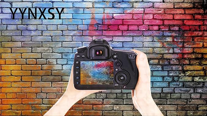 YYNXSY Colorful Brick Wall Photo Backdrop Retro Theme Stone Brick Wall Background Brick Design Microfiber Background Brick Decoration Brick Party Decoration Photo Background 7X5FT YY-24