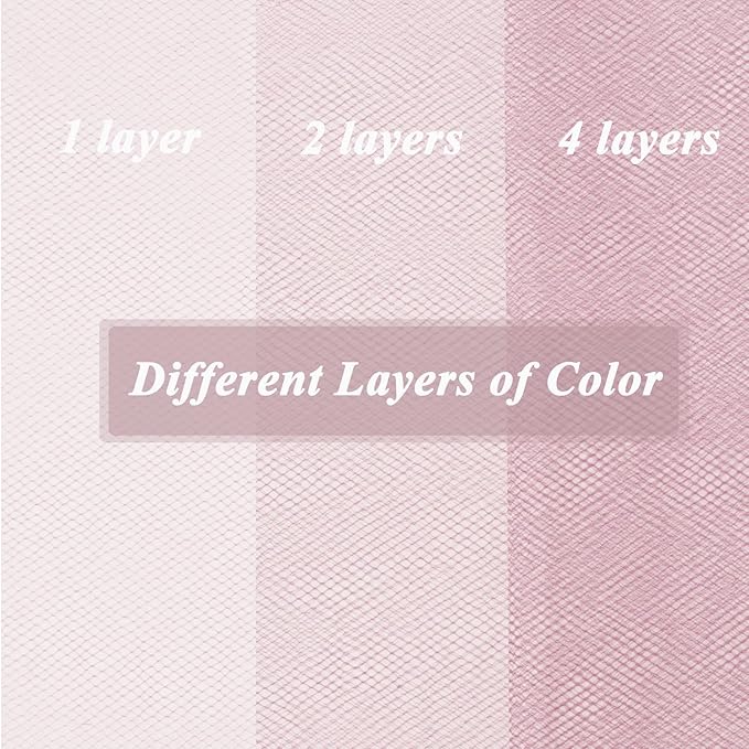 Dusty Rose Tulle Fabric Roll 6”by 100 Yards (300 ft) Soft Tulle Spool for DIY Crafting Favor Supplies, Tutus, Wedding, Party Decorations, Gift Wrapping