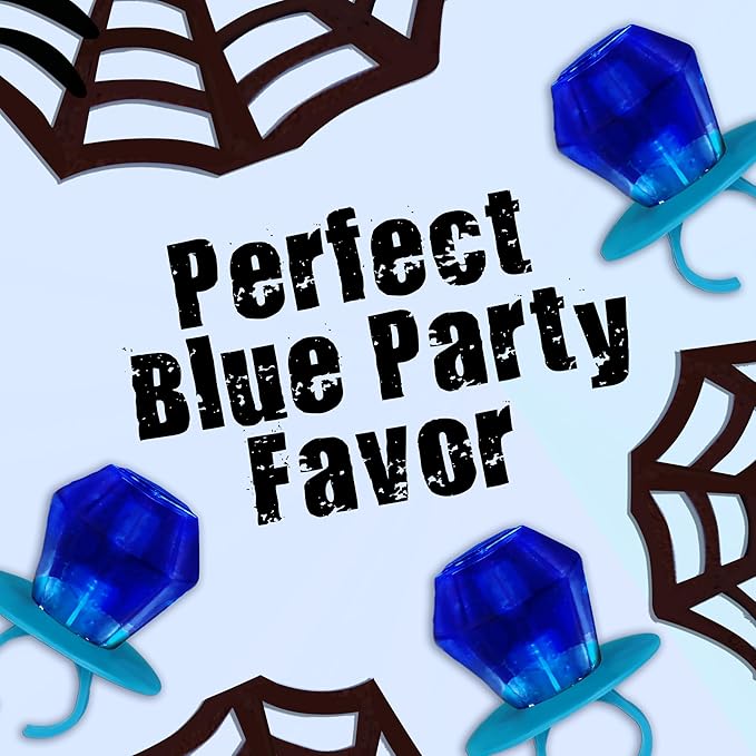 Ring Pop Individually Wrapped Candy 70 Count Bulk Lollipop Pack – Halloween Candy Bulk Individually Wrapped, Blue Raspberry Flavored Lollipop Suckers, Gender Reveal, Baby Showers & Party Favors