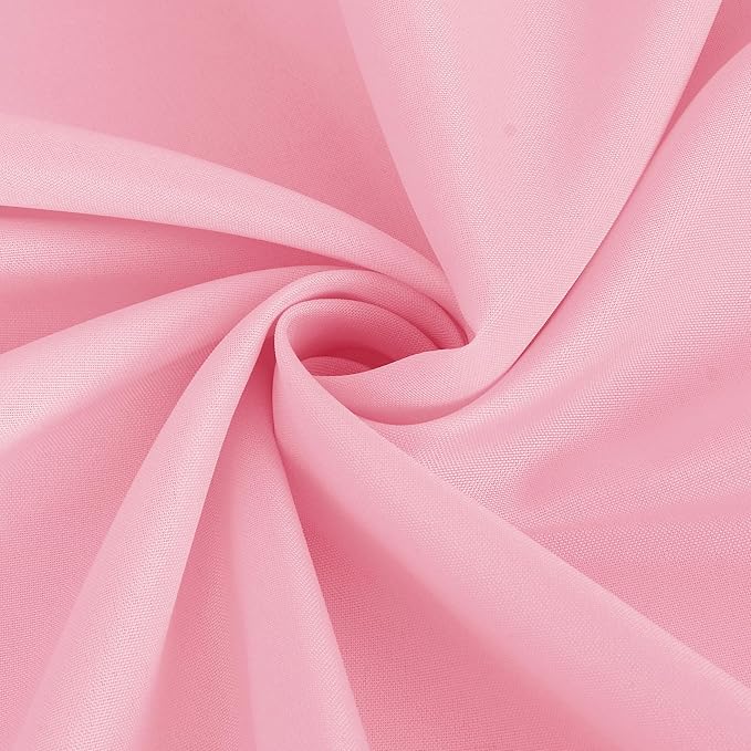Fitable Pink Rectangle Tablecloths for 6 Foot Tables, 6 Pack - 70 x 108 Inches - Stain Resistant and Washable Table Clothes, Polyester Fabric Table Covers for Wedding, Party, Banquet, Buffect