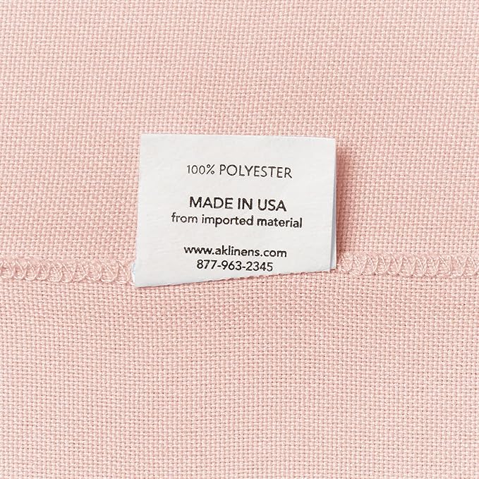 AK TRADING CO. 10 feet x 10 feet Polyester Backdrop Drapes Curtains Panels with Rod Pockets - Wedding Ceremony Party Home Window Decorations - Blush Pink (DRAPE-5x10-BLUSH) (Pack of 24)