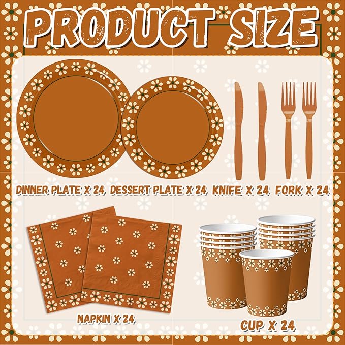 Platos De Barro Mexicanos Paper Plates，Mexica Party Decoration Mexican Cups Napkins for Mexican Theme Party Decorations,Servrs 24