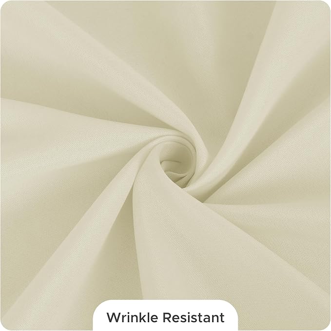 Fitable 8 Pack Table Cloth Rectangle Table: Stain and Wrinkle Resistant Tablecloth Rectangular, Washable Polyester Tablecloths for Wedding Party Dining Banquet Event Catering(Ivory, 70x120 Inch)