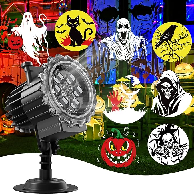 Christmas and Halloween Projector Lights Outdoor Holiday Decoration for Christmas, Halloween, Easter, Independence Day, Thanksgiving, New Year & Birthday Parties