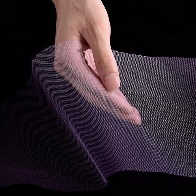 Tulle Fabric Roll, 6” by 200 Yards (600FT) Tulle Organza Fabric Spool for DIY Tutu Skirt Baby Shower Decor Wedding Backdrop Crafts Birthday Party Supplies(Lilac)