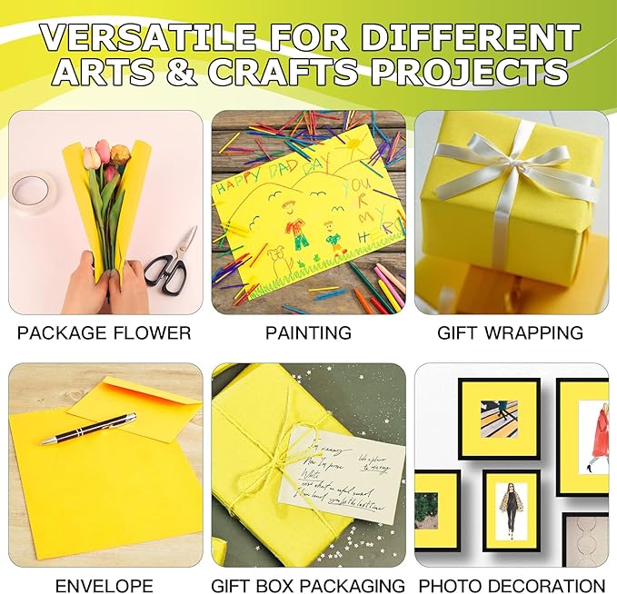 Vanhench 17.8"x 1500" (125') Orange Wrapping Paper, Orange Solid Color Art Kraft Craft Paper Roll for Wedding Birthday Floral Bouquet Mother's Day Gifts Wrapping, and Poster Bulletin Board for Women