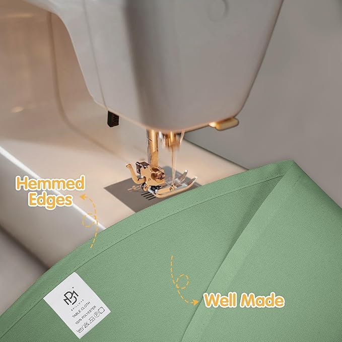 BRILLMAX 10 Pack Sage Green Round Tablecloths 90 Inch - Circle Bulk Linen Polyester Fabric Washable Table Cloth Cover for Wedding Reception Banquet Birthday Party Buffet Restaurant